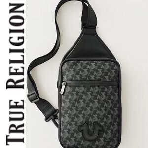 True Religion Horseshoe Monogram Sling Bag